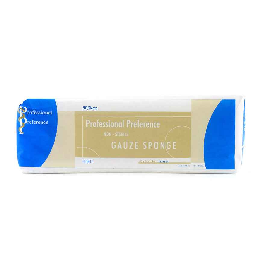 Picture of GAUZE SPONGE 12ply 3in x 3in(PROFESSIONAL PREF) - 200's