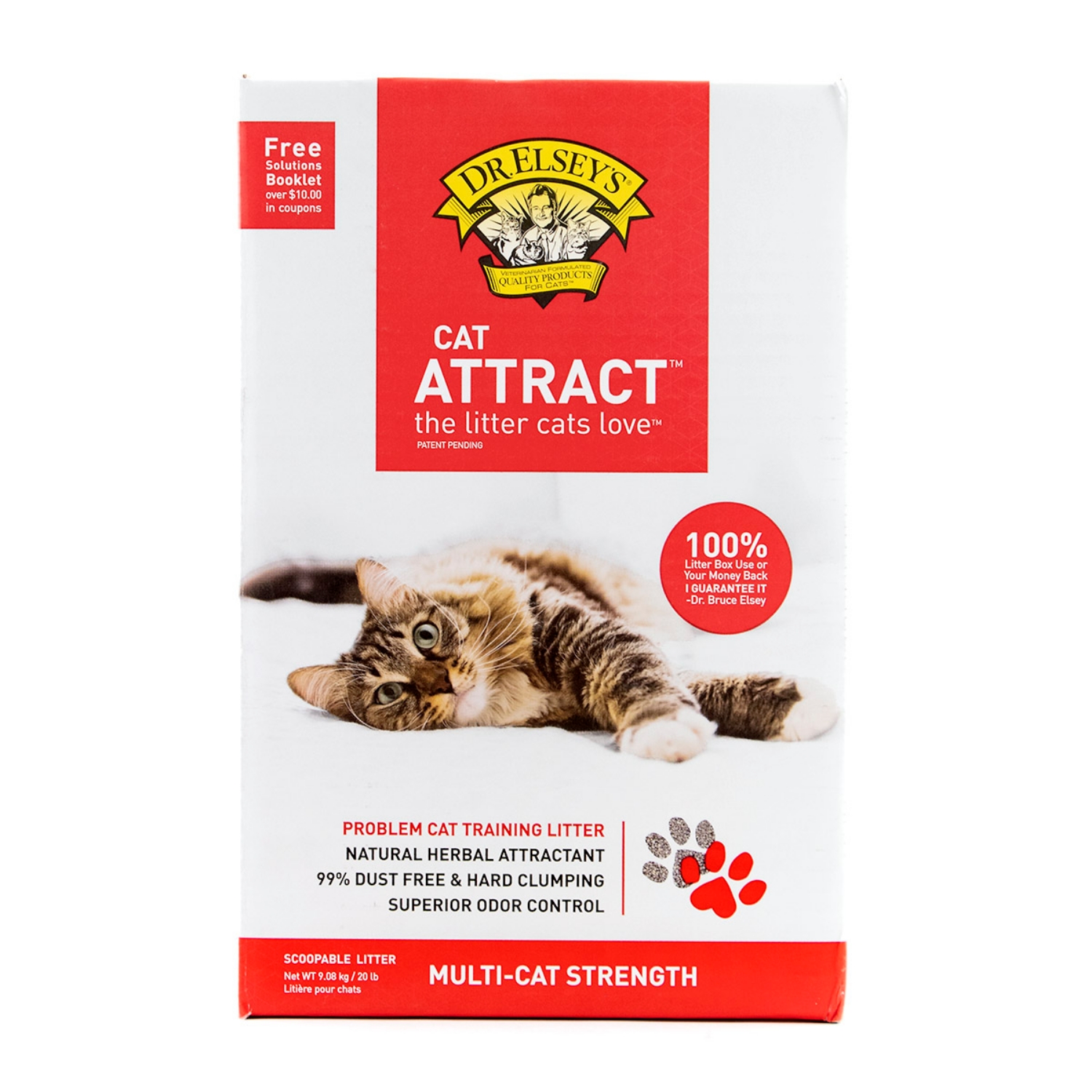 Picture of DR ELSEYS CAT ATTRACT Clumping Cat Litter – Low Dust & Tracking - 9.08kg/20lb