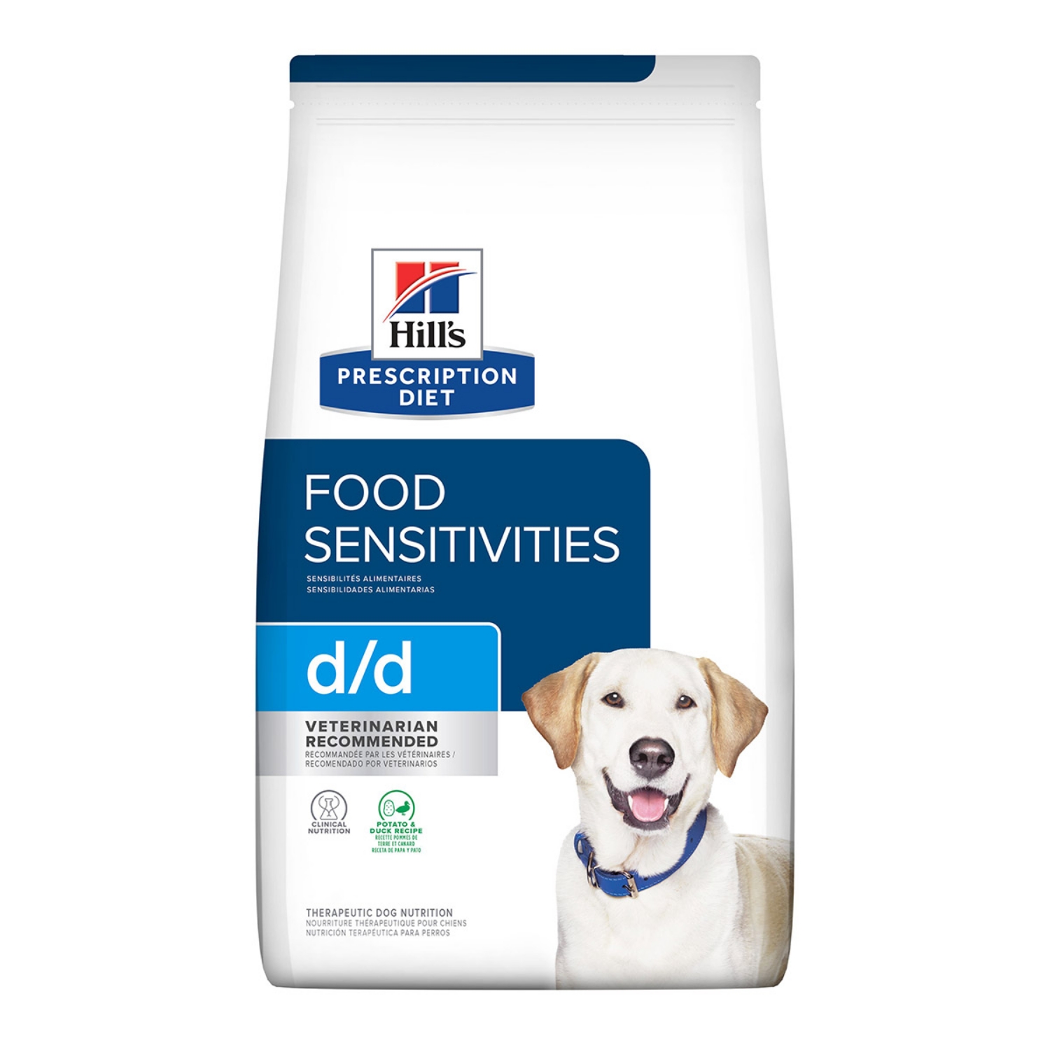 Picture of Hills Prescription Diet D/D Derm Diet Potato & Duck Dry Dog Food- 8lb/3.62kg