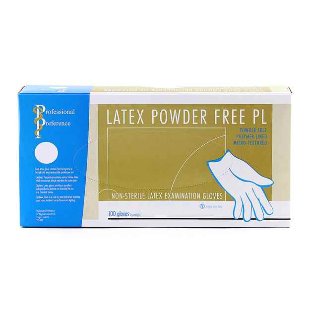 Picture of GLOVES EXAM LATEX POWDER FREE (PROF PREF) SMALL - 100's