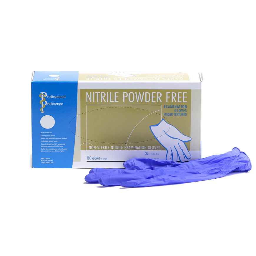 Picture of GLOVES EXAM NITRILE- POWDER FREE(PROF PREF) XLARGE - 100's