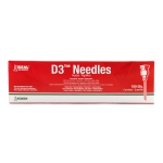 Picture of NEEDLE D3 DETECTABLE IDEAL 20g x 1/2in AL HUB - 100`s