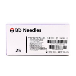 Picture of SPINAL NEEDLE DISP 22g x 2 1/2 in - 25's