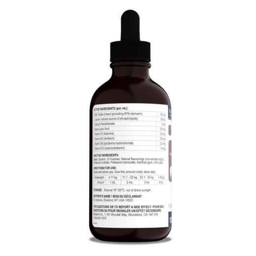 Picture of RX VITAMINS HEPATO SUPPORT LIQUID BACON FLAVOUR - 120ml