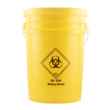 Picture of BIOHAZARDOUS SHARPS WASTE PAIL W/LID GFM - 21L