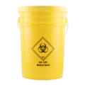 Picture of BIOHAZARDOUS SHARPS WASTE PAIL W/LID GFM - 21L