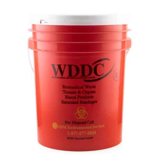 Picture of BIOHAZARDOUS WASTE PAIL WITH LID GFM - 21L