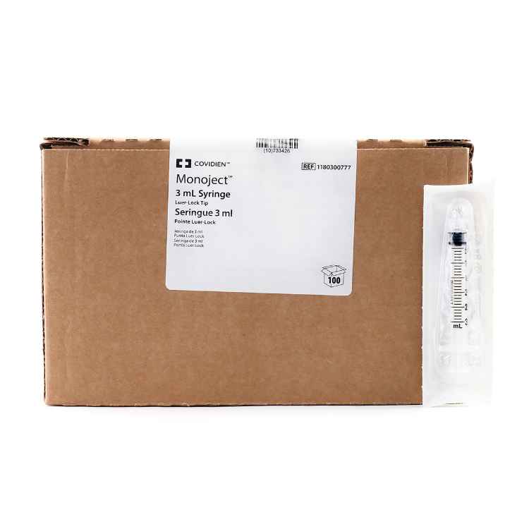 Picture of SYRINGE MONO SOFTPAK 3cc LUER LOCK TIP - 100s 