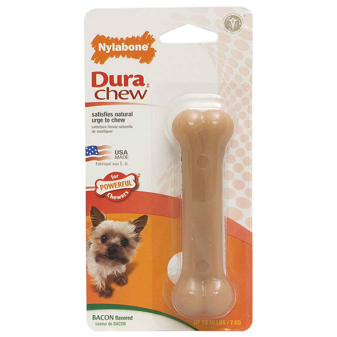 Picture of NYLABONE DURACHEW BACON BONE (NB101) - Petite