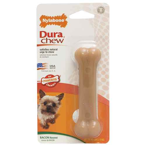 Picture of NYLABONE DURACHEW BACON BONE (NB101) - Petite