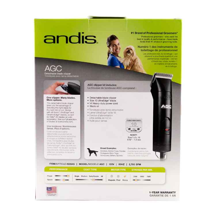 Picture of CLIPPER ANDIS AGC ProClip with DETACHABLE BLADE (24670)