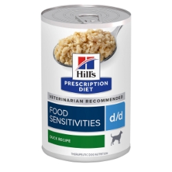 Picture of Hills Prescription Diet D/D Derm Diet Duck Wet Dog Food- 12x370g 