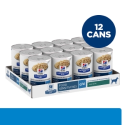 Picture of Hills Prescription Diet D/D Derm Diet Duck Wet Dog Food- 12x370g 
