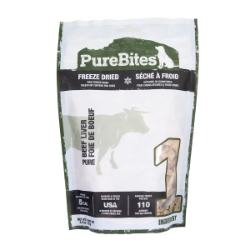 Picture of PUREBITES Freeze Dried Raw Beef Liver Dog Treat/Food Topper - 4.2oz/120g