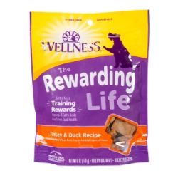 Picture of WELLNESS REWARDING LIFE Soft Dog Training Treats – Turkey & Duck - 6oz/170g