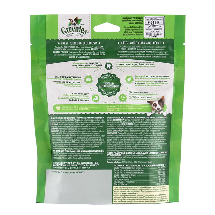 Picture of GREENIE CANINE DENTAL TREAT ORIGINAL 6oz  MINI PAK Regular - 6/bag