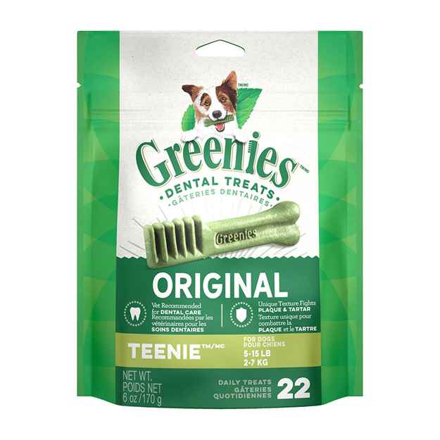 Picture of GREENIE DENTAL TREAT ORIGINAL 6oz  MINI PAK Teenie - 22/bag