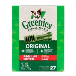 Picture of GREENIES Original Dog Dental Treats Regular Size – 27/tub, 27oz