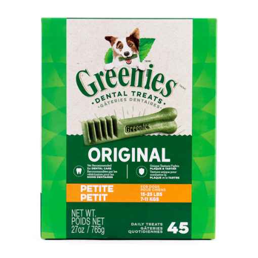 Picture of GREENIE CANINE DENTAL TREAT ORIGINAL 27oz MONSTER PAK Petite - 45/tub