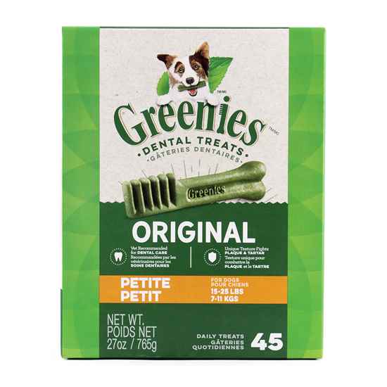 Picture of GREENIE CANINE DENTAL TREAT ORIGINAL 27oz MONSTER PAK Petite - 45/tub