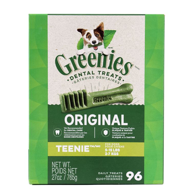Picture of GREENIE CANINE DENTAL TREAT ORIGINAL 27oz MONSTER PAK Teenie - 96/tub