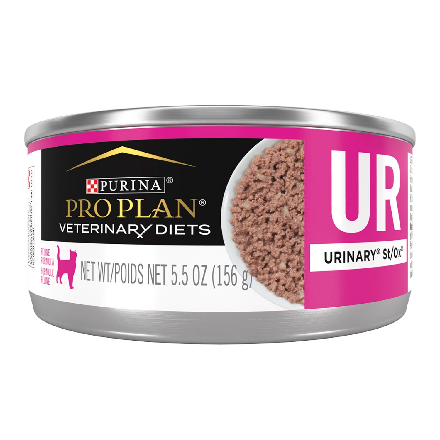 Picture of Purina Pro Plan Veterinary Diet UR (Urinary ST/OX Management) Wet Cat Food - 24 X 156gm Cans