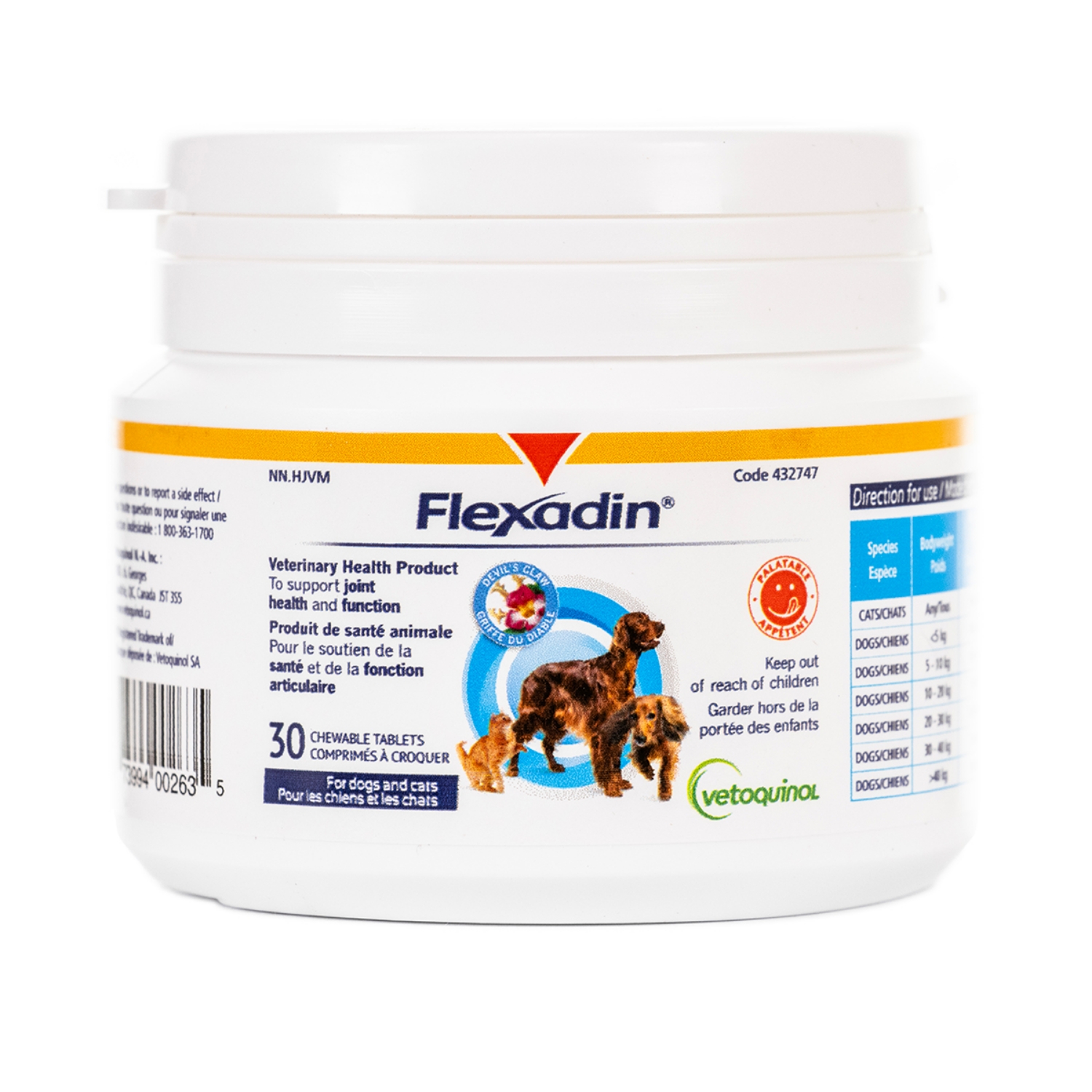 Picture of FLEXADIN CANINE & FELINE CHEWABLE TABS - 30's