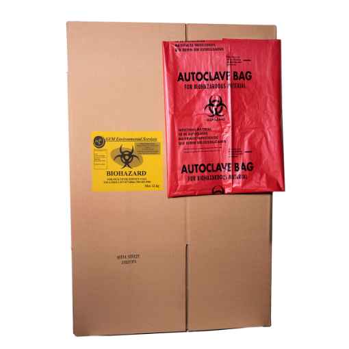 Picture of BIOHAZARDOUS WASTE BOX (3001) WITH LINER (2006) GFM - 12 kg