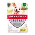 Picture of K9 ADVANTIX II GREEN 4 x 0.4ml DOGS UNDER 4.5kg (12)