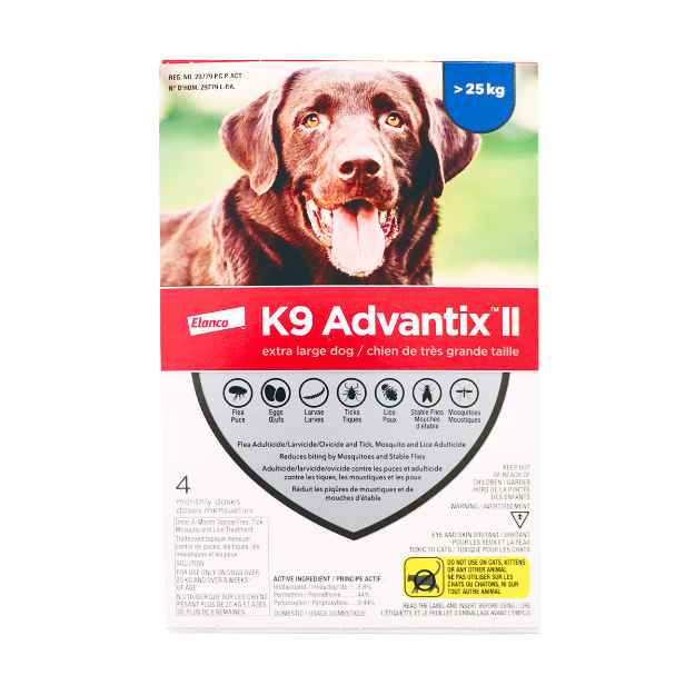 Picture of K9 ADVANTIX II BLUE 4 x 4ml DOGS OVER 25kg (su12)
