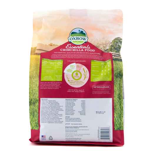 Picture of OXBOW ESSENTIALS ADULT CHINCHILLA FOOD  - 4.53kg / 10lb