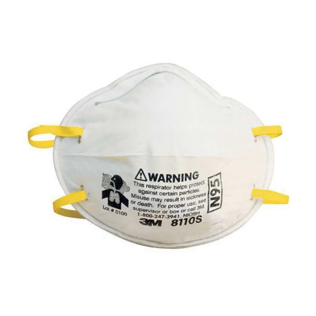 Picture of MASK 3M PARTICULATE N95 RESP SMALL(8110S) - 20`s