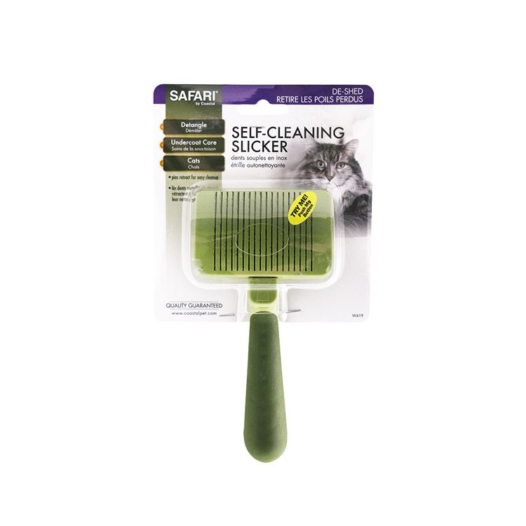 Picture of SLICKER BRUSH SELF CLEANING Safari (W419) - Cat