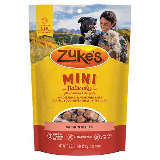 Picture of TREAT CANINE ZUKES MINI NATURALS Salmon - 16oz/454g