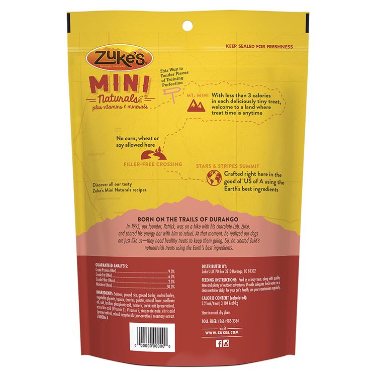 Picture of TREAT CANINE ZUKES MINI NATURALS Salmon - 16oz/454g