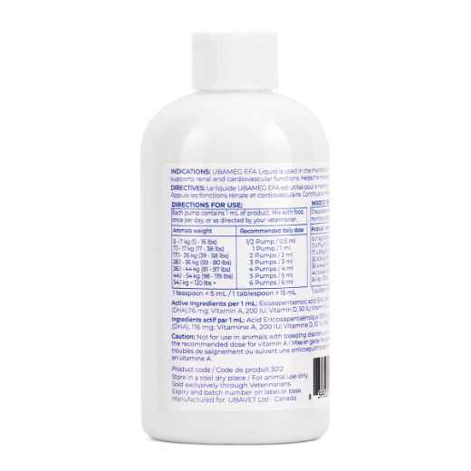 Picture of UBAVET UBAMEG OMEGA 3 FATTY ACID LIQUID - 237ml