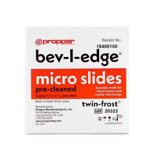 Picture of MICROSCOPE SLIDES FROSTED BEV-L-EDGE - 72s