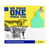 Picture of Z TAG CALF one piece GREEN BLANK - 25/bag