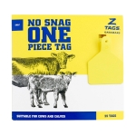 Picture of Z TAG CALF one piece YELLOW BLANK - 25's