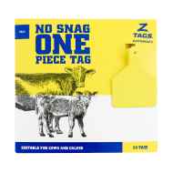 Picture of Z TAG CALF one piece YELLOW BLANK - 25/bag