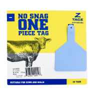 Picture of Z TAG COW one piece BLUE BLANK - 25/bag