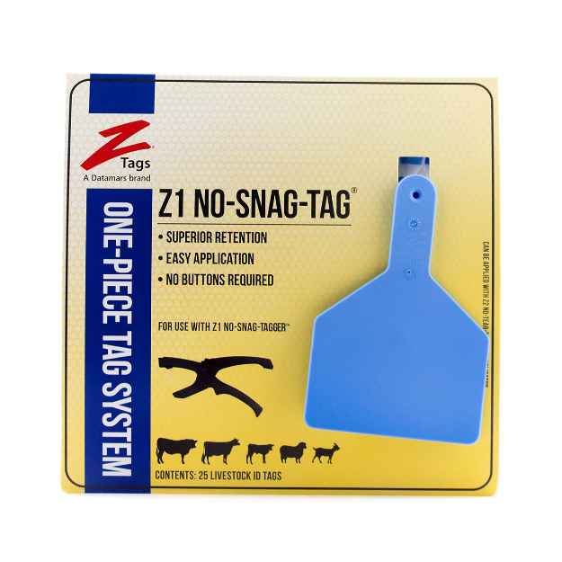 Picture of Z TAG COW one piece BLUE BLANK - 25's