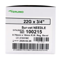 Picture of NEEDLE SUR-VET DISPOSABLE RW 22g x 3/4in - 100s