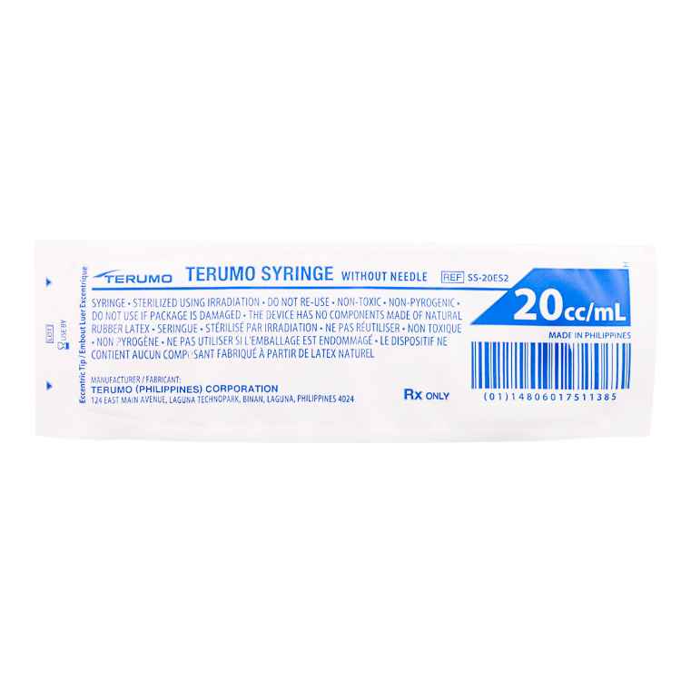 Picture of SYRINGE TERUMO 20cc ECCENTRIC TIP - 50s 