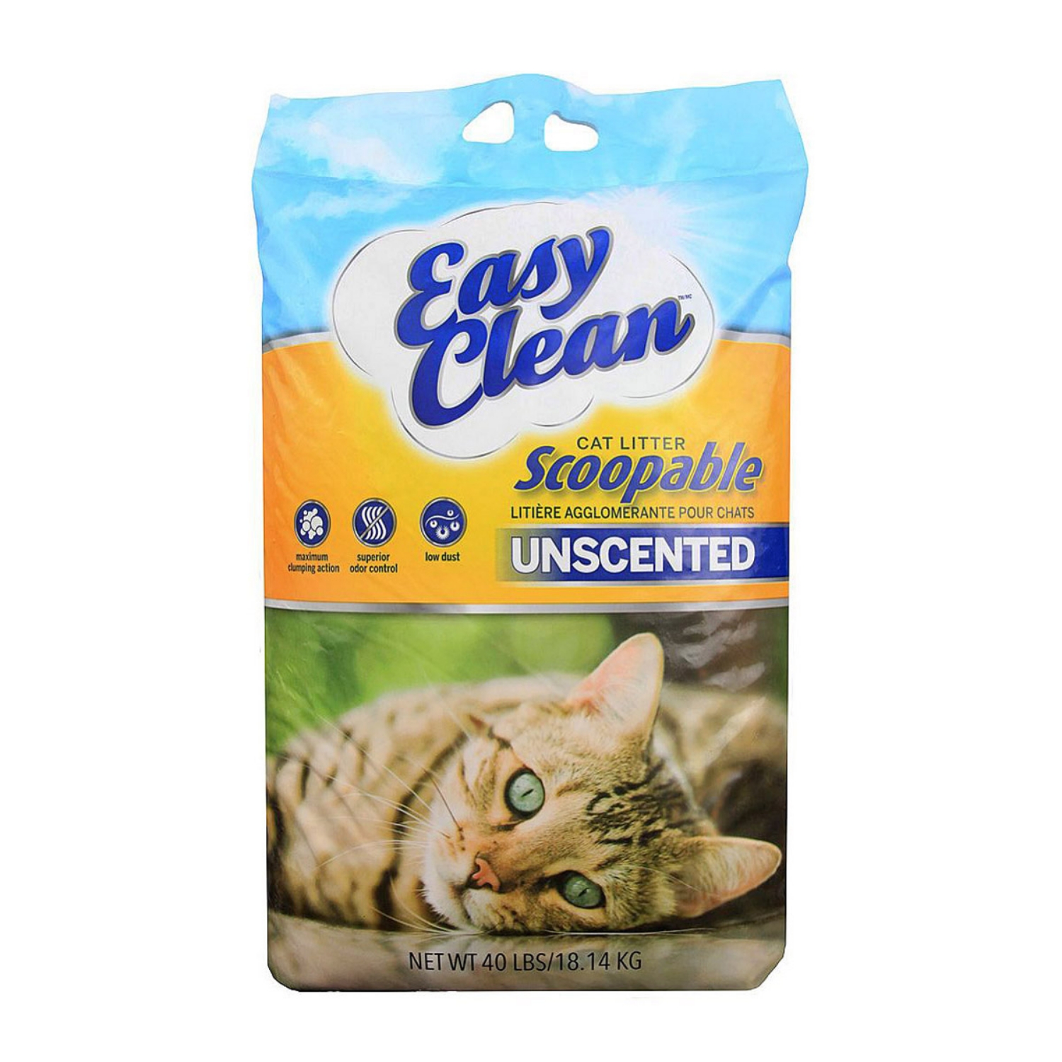 Picture of EASYCLEAN SCOOPABLE Clay Clumping Cat Litter – Unscented, Low Tracking - 40lb