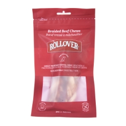 Picture of ROLLOVER BRAIDED BEEF CHEWS 6.5in - 2/pk