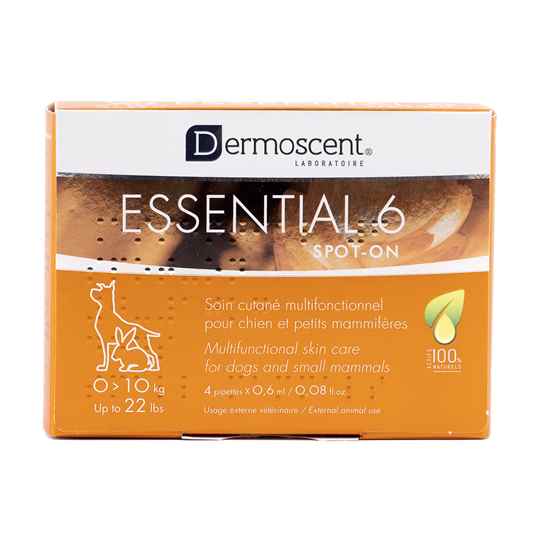 Picture of DERMOSCENT ESSENTIAL 6 SKIN CARE FOR DOGS 1 - 10kg - 4 x .6ml