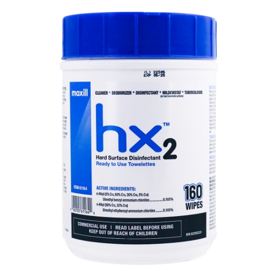 Picture of HX2 HARD SURFACE DISINFECTANT WIPES - 160/tub