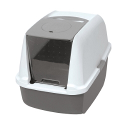 Picture of CATIT AIRSIFT Cat Litter Box - Regular - Grey/White 