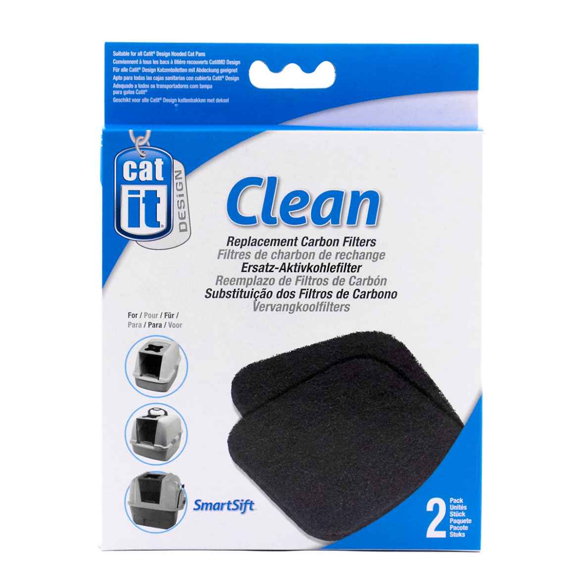 Picture of LITTER PAN HOODED Catit Replacement Carbon Filters - 2/pk